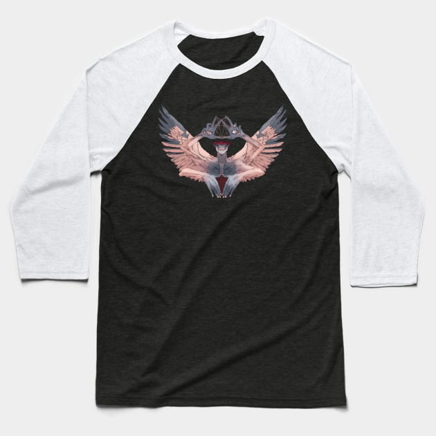 Angel Baseball T-Shirt by ungfio